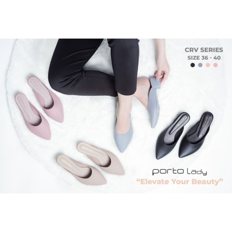 Sepatu porto lady Sepatu wedges wanita terbaru dan  termurah