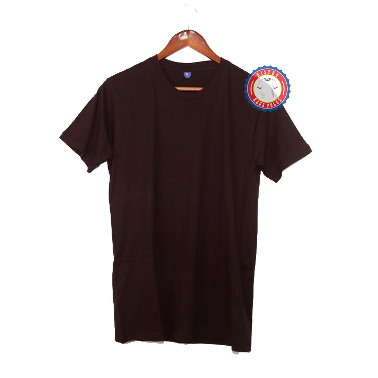  KAOS  POLOS  DISTRO  CHOCO SOLID LENGAN PENDEK COTTON COMBED 