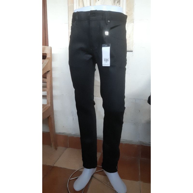 Celana Spyderrbilt Original Mens Evo Denim Skullz Skinny Fit Black