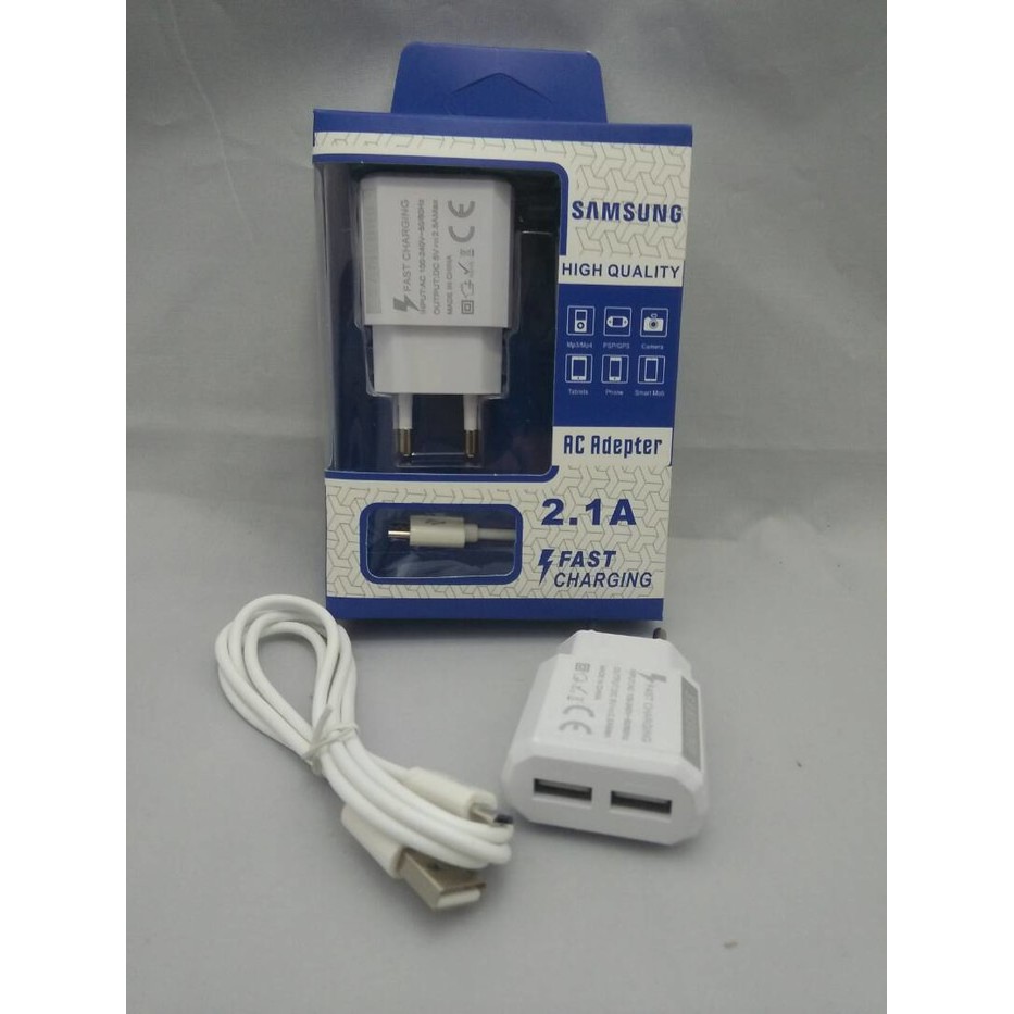 Charger 2 Usb 2 1 Amper Cash Hp Super Cepat 45 Menit Full Shopee Indonesia
