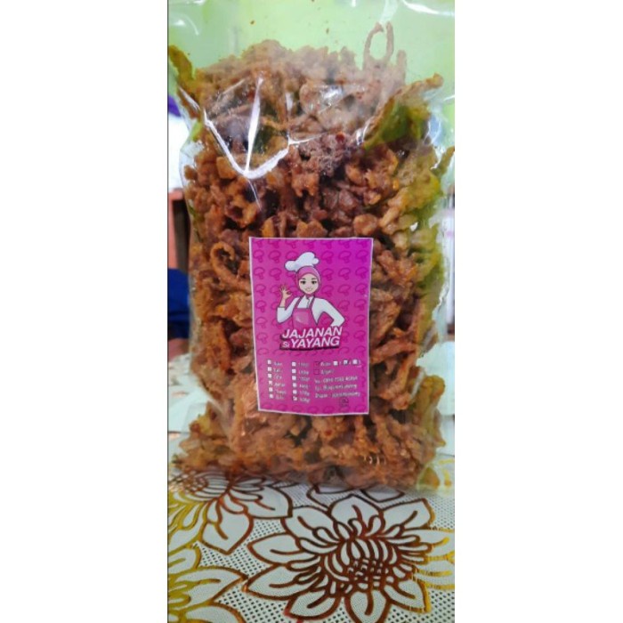 

`~| KERIPIK JAMUR CRISPY 500GR KRIUK CIKRUH ORIGINAL & PEDAS GURIH - Pedas