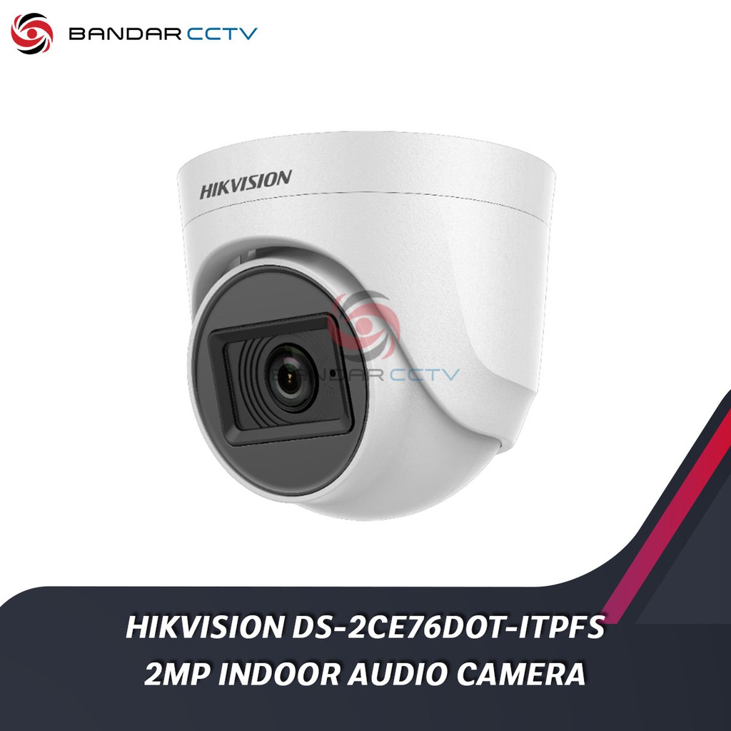 HIKVISION DS-2CE76DOT-ITPFS 2MP INDOOR AUDIO CAMERA