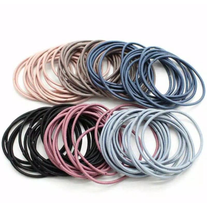 Karet rambut polos karet gelang polos dan elastis ikat Karet rambut polos karet gelang polos dan elastis ikat