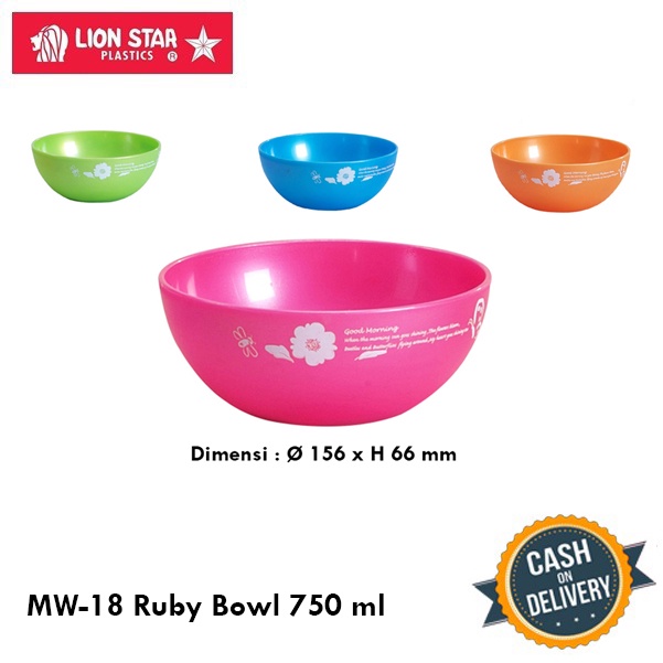 Lion Star  - Mangkok Plastik / Soup Bowl / Mangkuk Kecil / Bowl Plastik / Mangkok Sayur