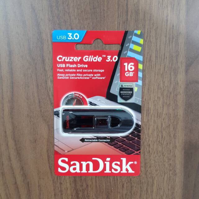 Original FLASHDISK SANDISK 16Gb CRUZER GLIDE usb 3.0 CZ 600