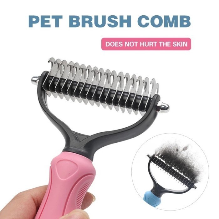 fmfit pet hair comb sisir bulu hewan anabul