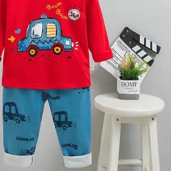 ➵ KUBAO BAJU TIDUR ORGANIK ANAK 1-6 TAHUN | PP | PIYAMA IMPORT ANAK | SETELAN TIDUR IMPORT BAHAN KAT