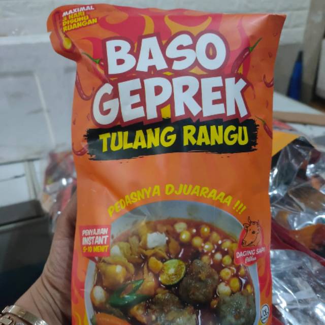 

Bakso geprek tulang rangu