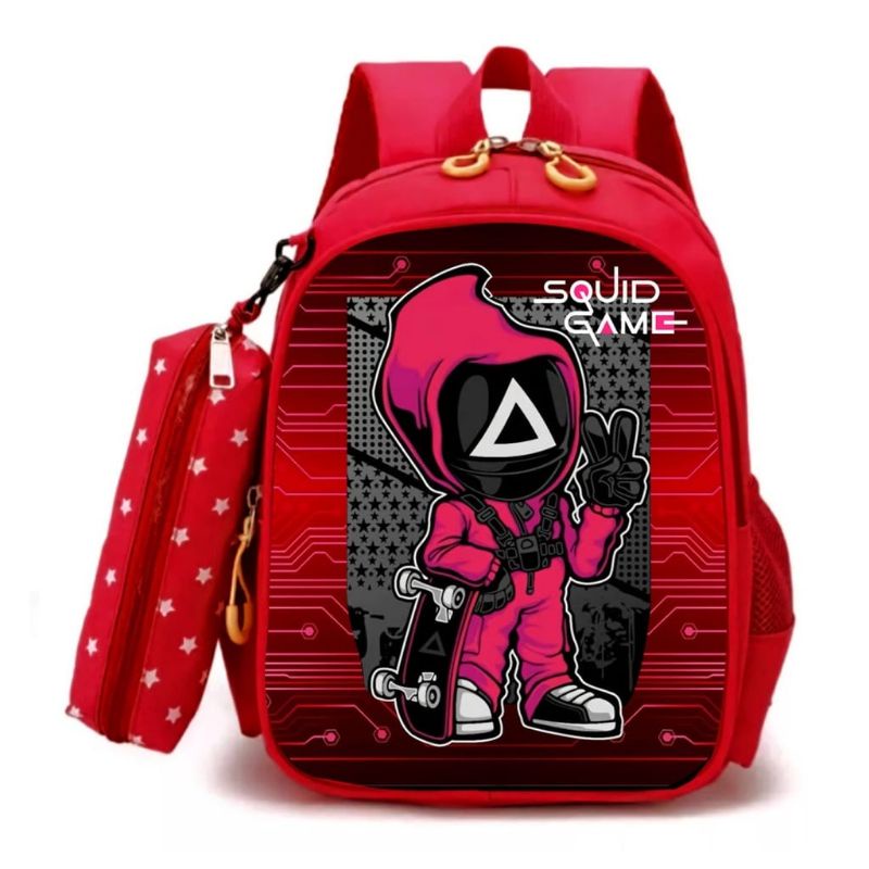 TAS RANSEL ANAK LAKI LAKI SQUID GAME TAS SEKOLAH ANAK TK SD COWOK TAS NGAJI LES MURAH NEW