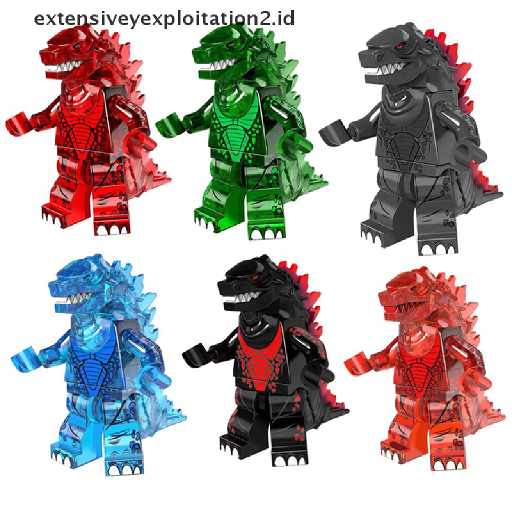 (Hotter Model 1) Godzilla Action Figure Lego Minifigures Sci-Fi Monster Langka Dino