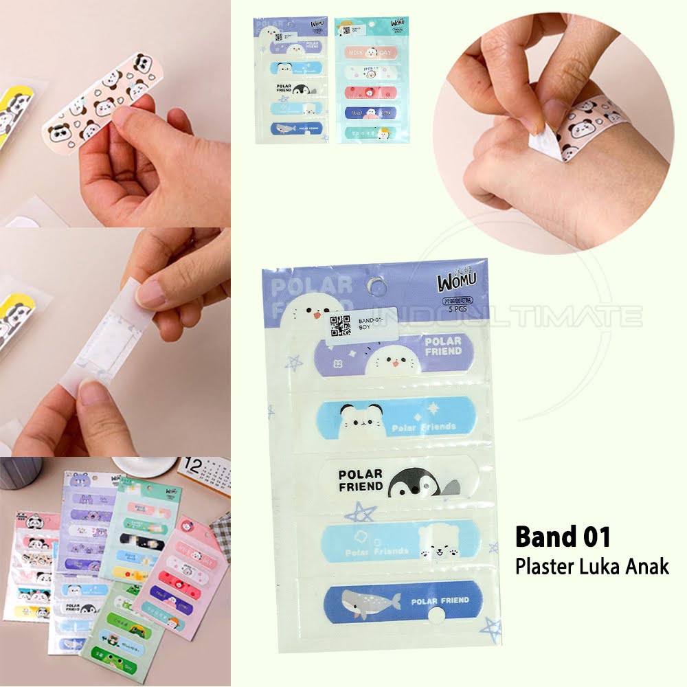 5in1 Plester Luka Anak Plaster Luka Hansaplast Luka Karakter Hansaplast Karakter Gambar Lucu BAND-01