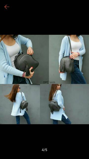 Tas sling bag lonceng bisa di ransel /tas murah meriah