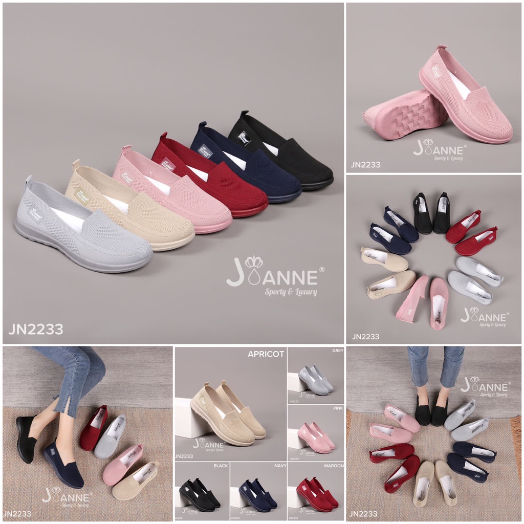 JOANNE FlyKnit Flat Shoes #JN2233 ORIGINAL