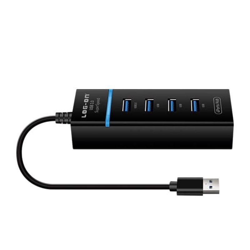 USB HUB LOG-ON LO-HUB03 4 PORT USB 3.0 TO USB 3.0 ORIGINAL Sambungan USB HUB LOG ON LO-HUB03 4PORT USB3.0 TO USB3.0 ORIGINAL