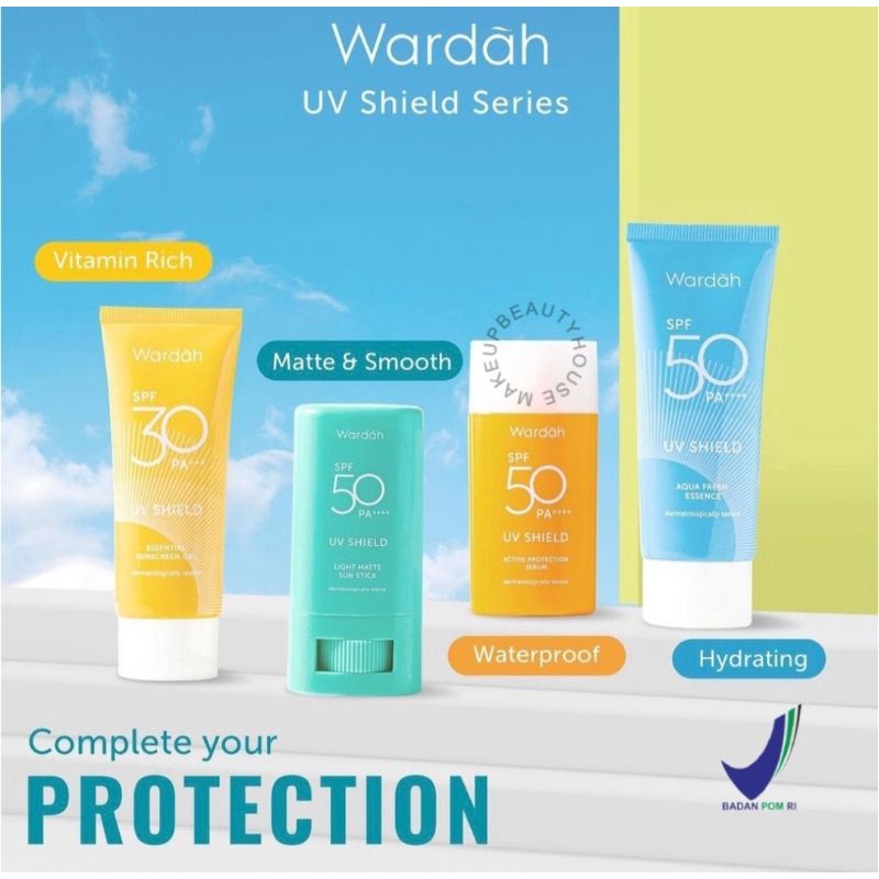 ♥️ATMOS♥️WARDAH UV Shield Aqua Fresh Essence | Active Protection