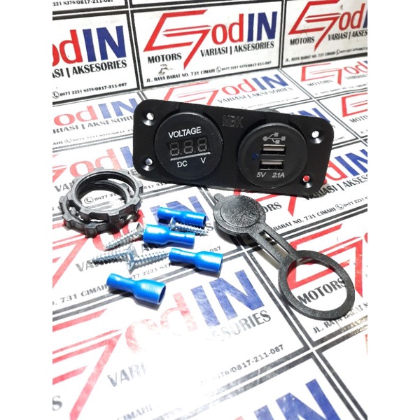 charger + voltmeter motor nmax mio vario beat aerox xmax