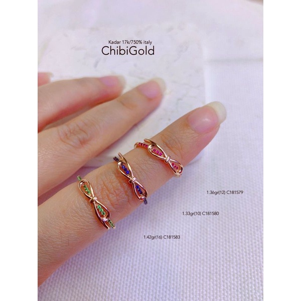 Cincin emas  ITALY C181579 #chibi