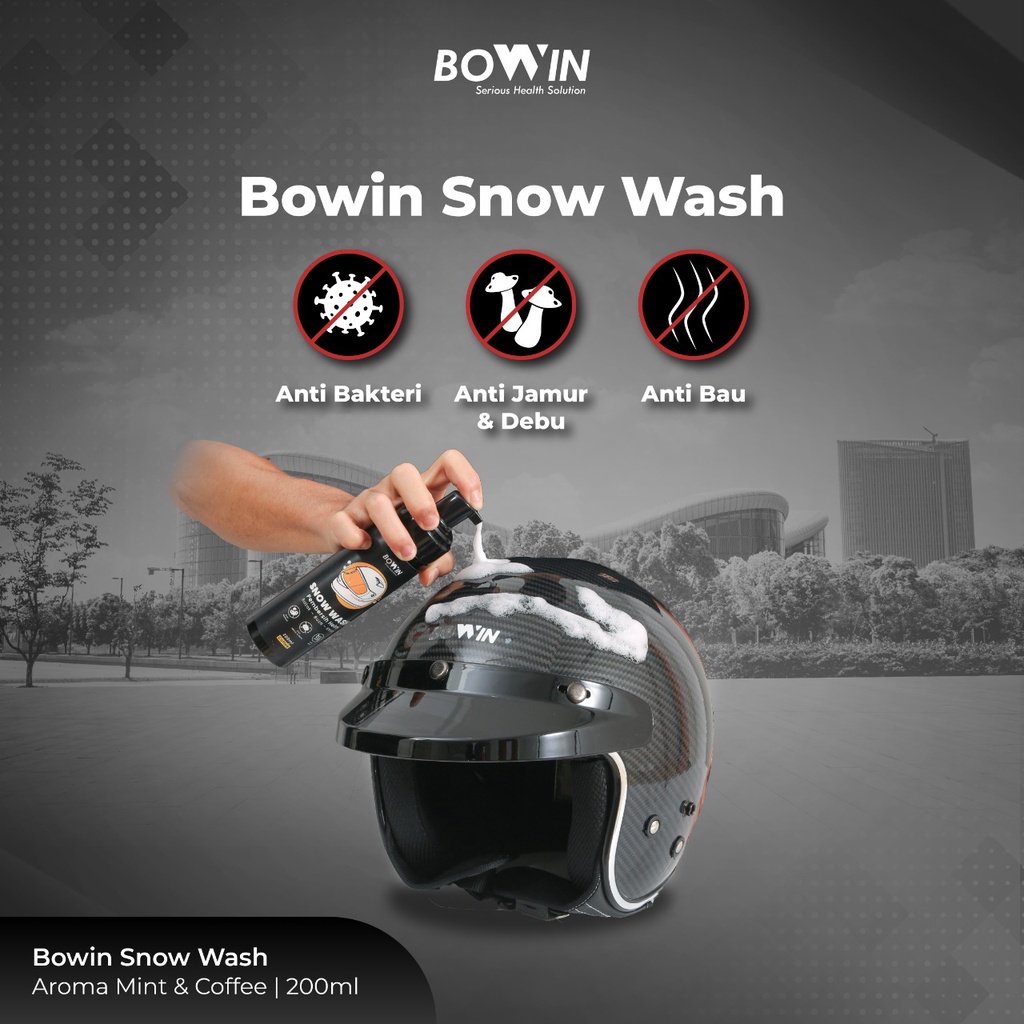 Bowin Snow Wash - Shampoo Helm 3in1 (Batok, Busa, Kaca) &amp; Pembersih Multifungsi &amp; Multipurpose