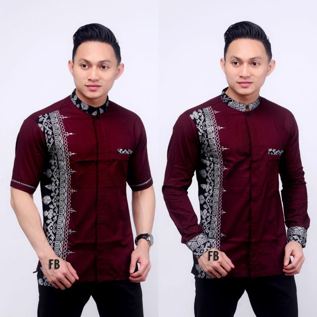 Kemeja Batik Pekalongan Lengan Panjang Size M L XL XXL