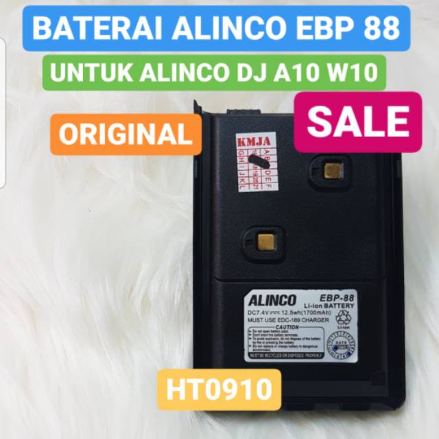 BATERAI ALINCO EBP 88 BATERAI HT ALINCO DJ A10 W10 DLL