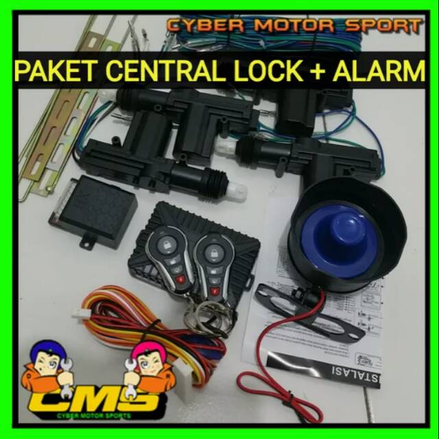 Paket alarm central lock universal. Alarm mobil. Central lock. Alarm mobil plus central lock pintu
