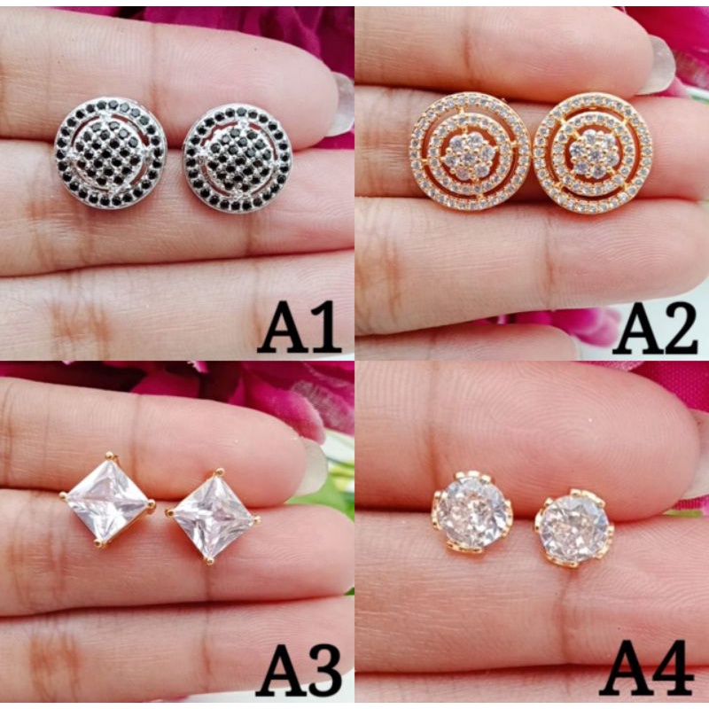Anting wanita lapis emas terlucu