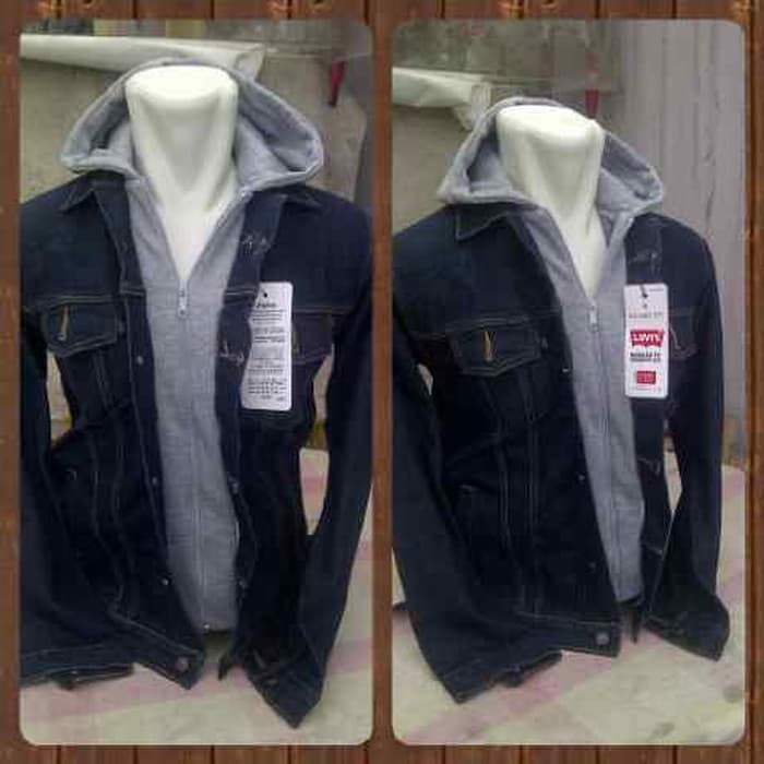 JAKET PRIA JEANS LEVIS HOODIE ARIEL SELETING DISTRO MURAH KUPLUK