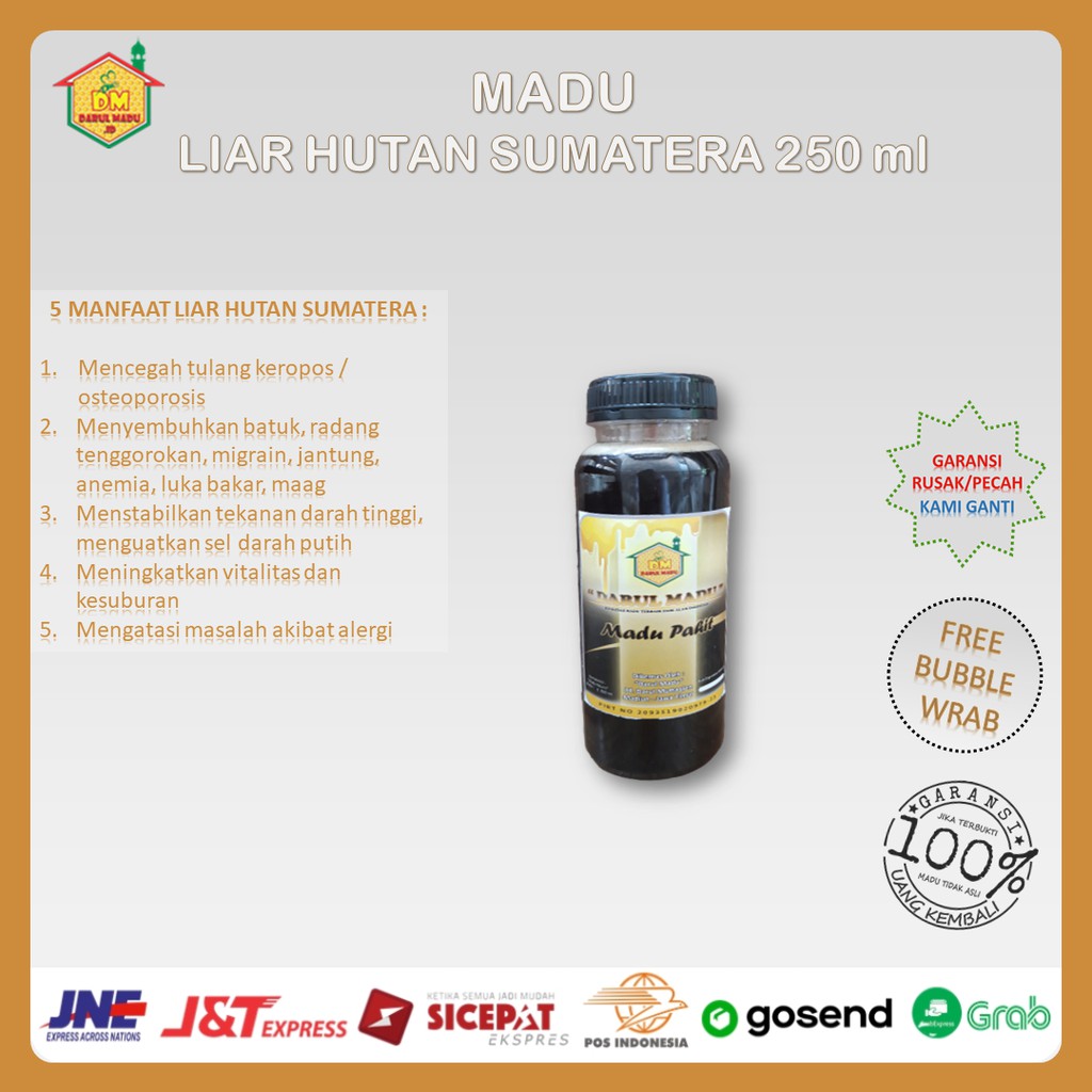 

Darul Madu - Madu Hutan Sumatera - Madu Hutan 250 ml