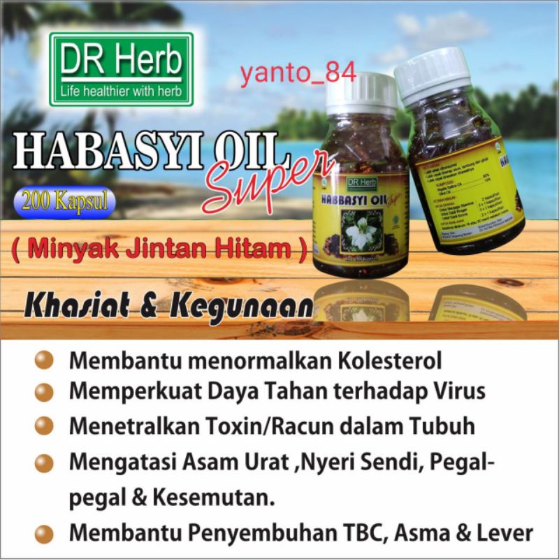 kapsul habbat oil super|jinten hitam minyak
