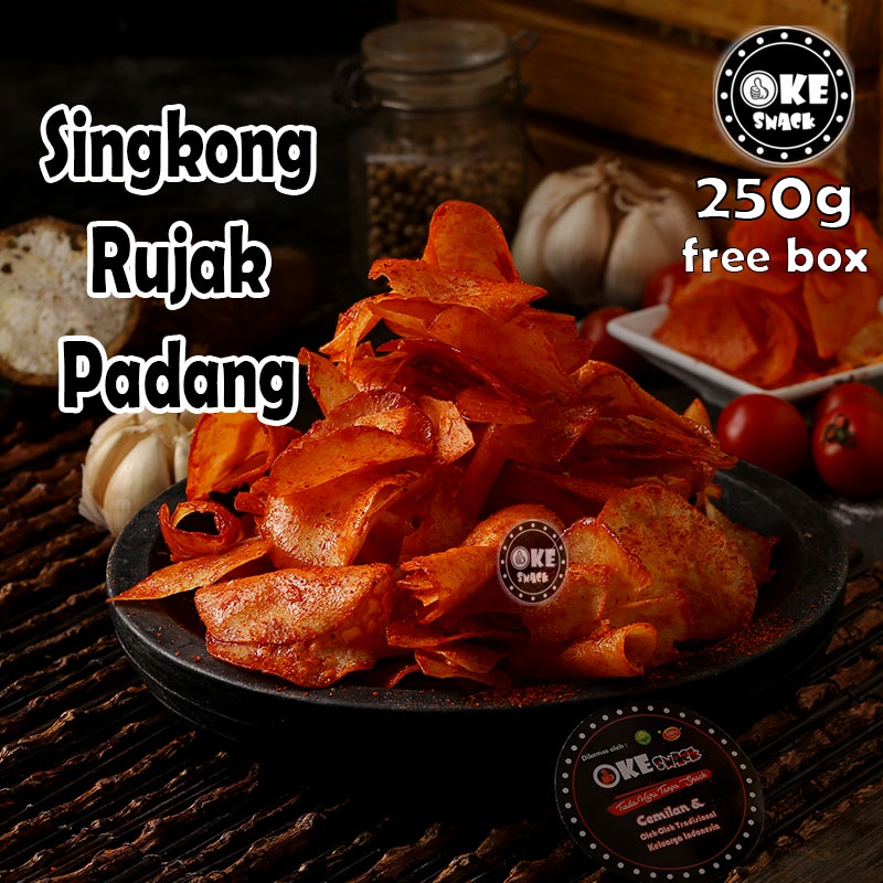 Keripik Singkong Rujak Padang 250g