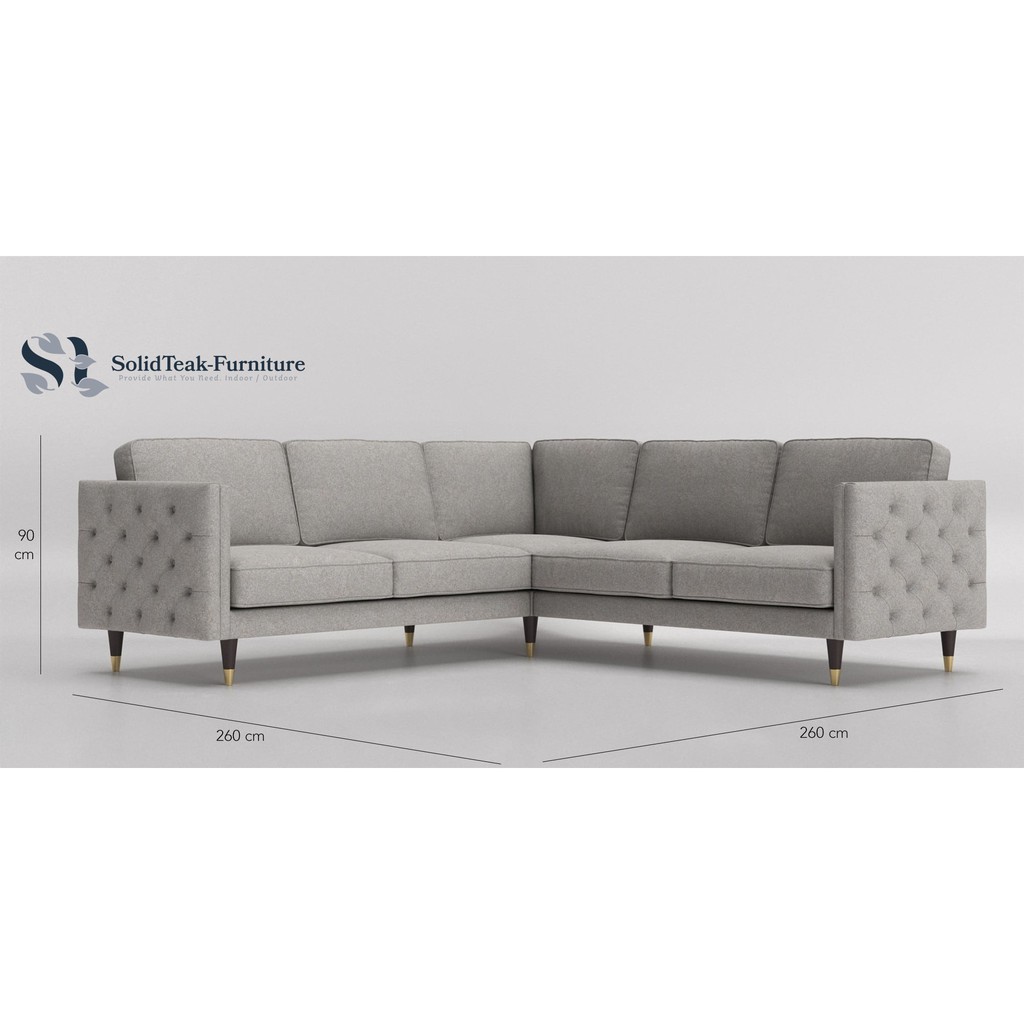 Barlow Sofa Sudut Jati