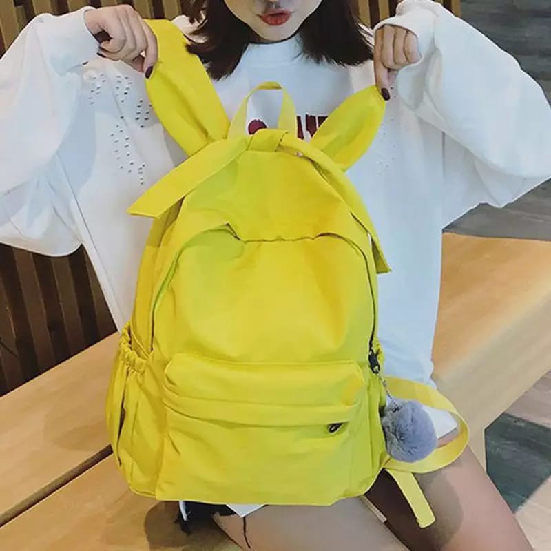 ARMELIA SHOP - Tas Sekolah Cats Kuping Polos K-Pop Got1 Sac Dos Wanita