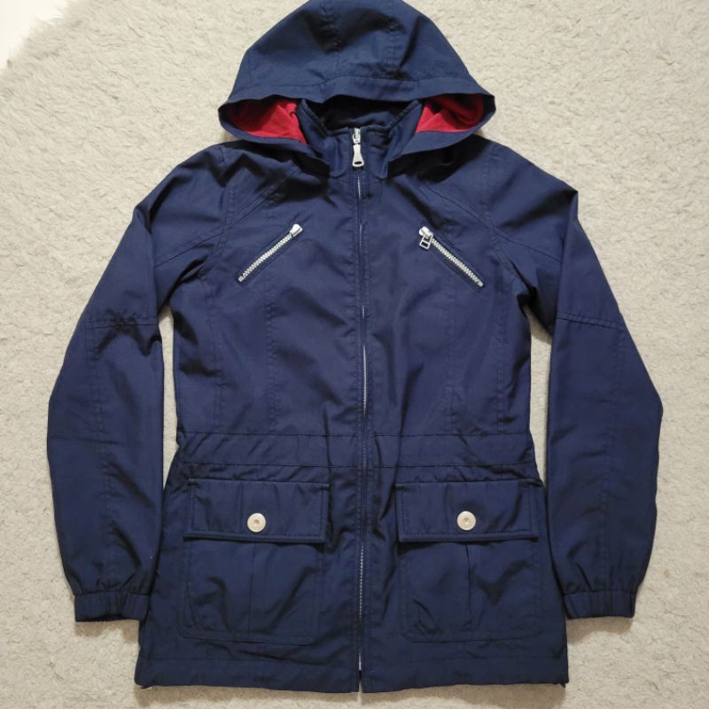 C2 OUTFITTERS Navy Biker Jacket Size S | Preloved