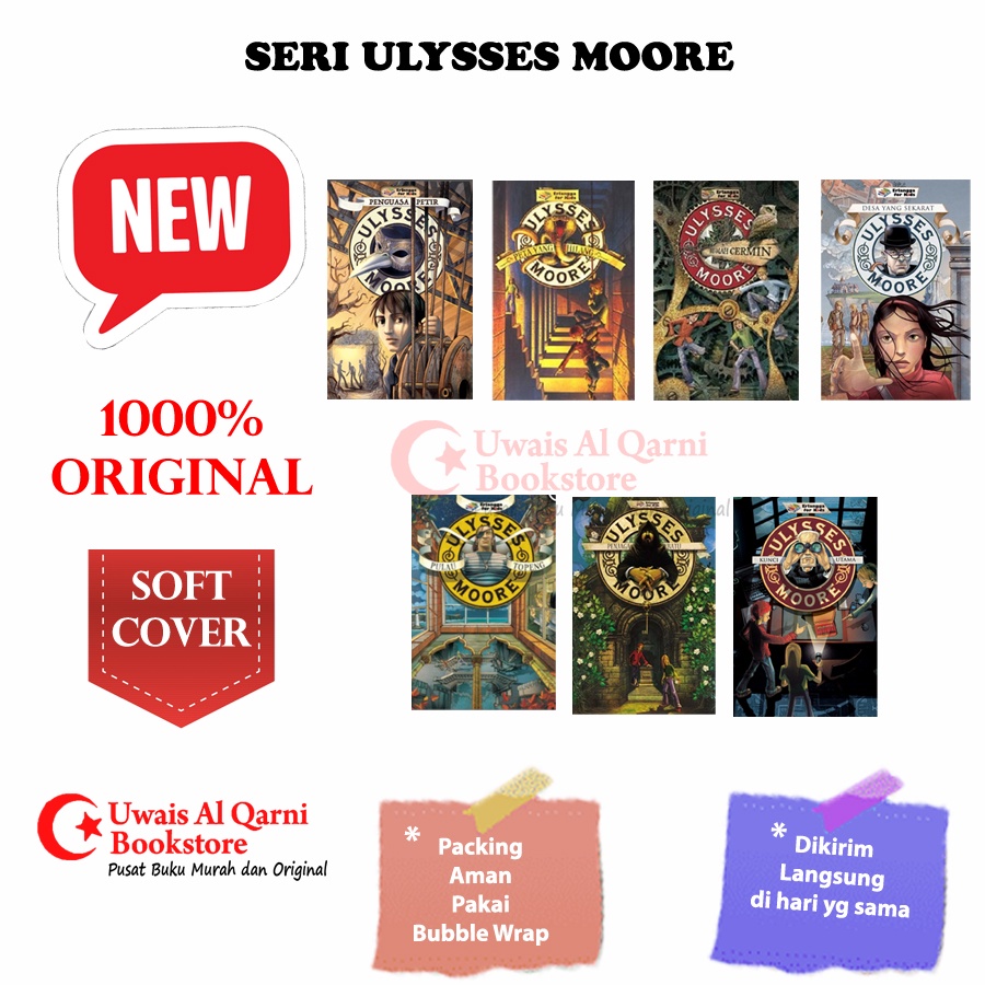 BEST SELLER ORIGINAL SERI ULYSSES MOORE -  ERLANGGA FOR KIDS