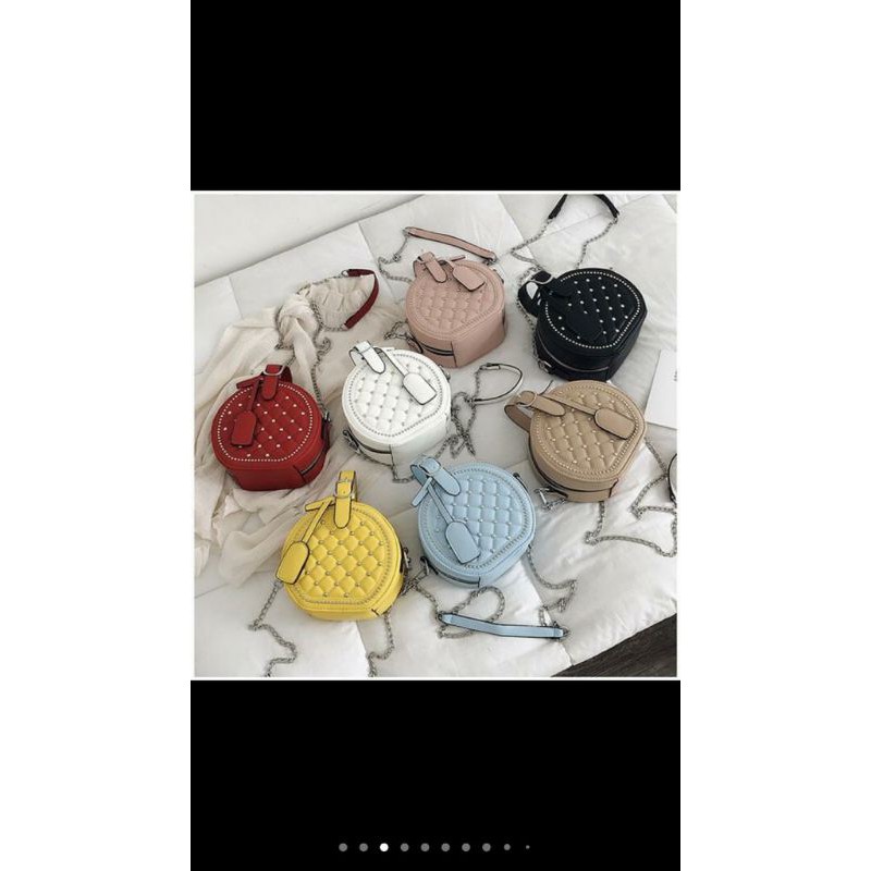 tas selempang bulat penik import