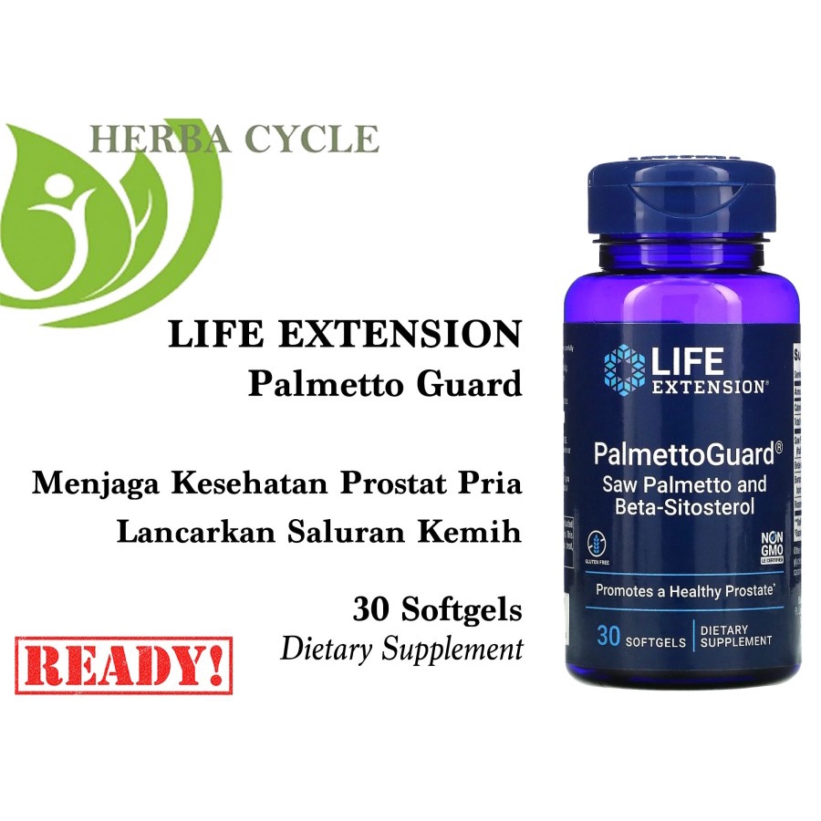 Life Extension Palmetto Guard 30gel Kesehatan Prostat Kemih Pria ORIUS