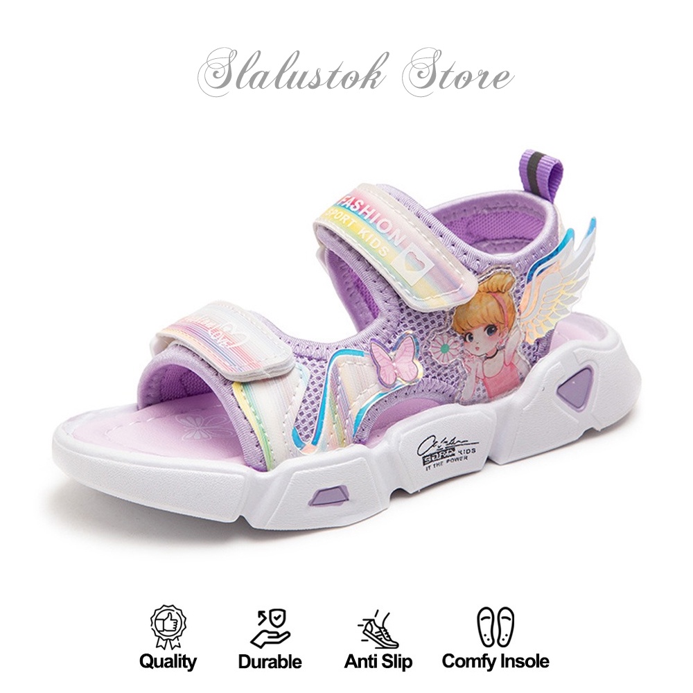 Sandal Sendal Anak - Sandal Perempuan Motif LITTLE FAIRY Type 009 - Sandal Anak Kasual Import