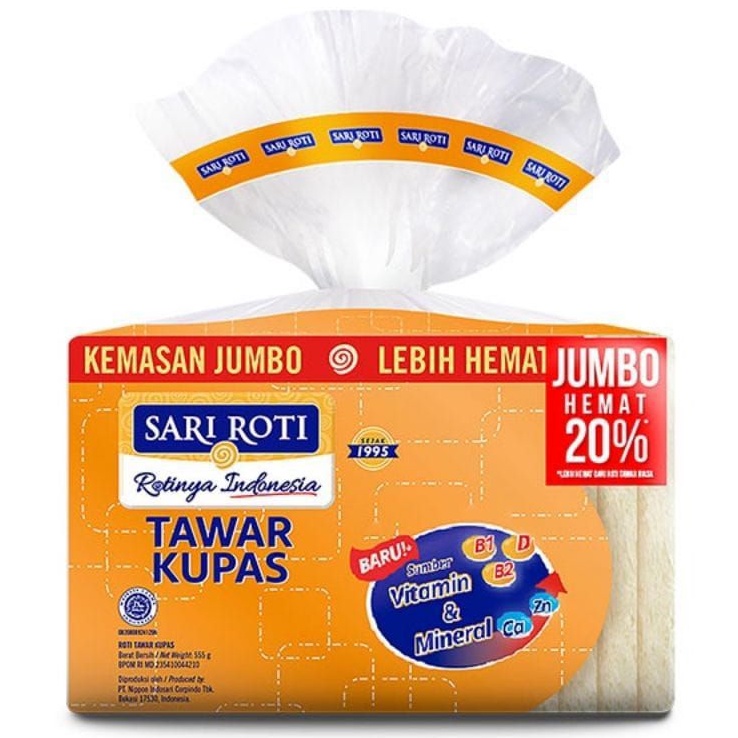 

SARI ROTI TAWAR KUPAS JUMBO/PACK || ROTINYA INDONESIA