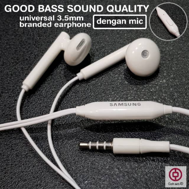 Earphone original GOOD BASS SOUND QUALITY original by samsung headset/handfree/handsfree universal