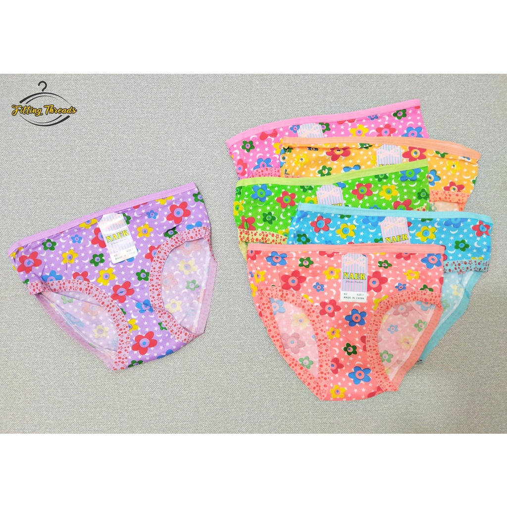 3 Pcs Daleman Celana Dalam Remaja Wanita NAER / CD Sempak Cewek Motif Bunga