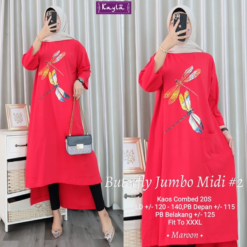 BUTERFLY JUMBO MIDI// ori by kayla (restock)