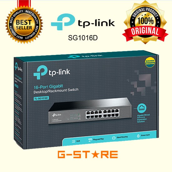 TP-LINK TL-SG1016D 16-Port Gigabit Desktop/Rackmount Switch HubTP-LINK SG1016D TP-LINK TL 16 Port Gigabit Desktop/Rackmount TP-LINK TL-SG1016D 16-Port Gigabit Desktop/Rackmount Switch Hub Original Tp-link SG1016d gigabit Komputer SG 1016D TP-LINK