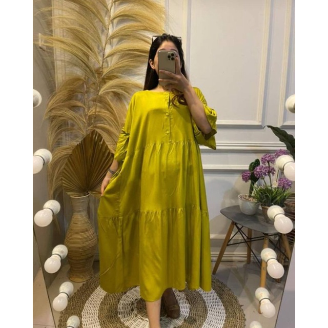 BISA COD DASTER JODHA JODA RAYON KAHATEX POLOS BUSUI JUMBO TANGAN BALON BAJU HAMIL MENYUSUI WANITA