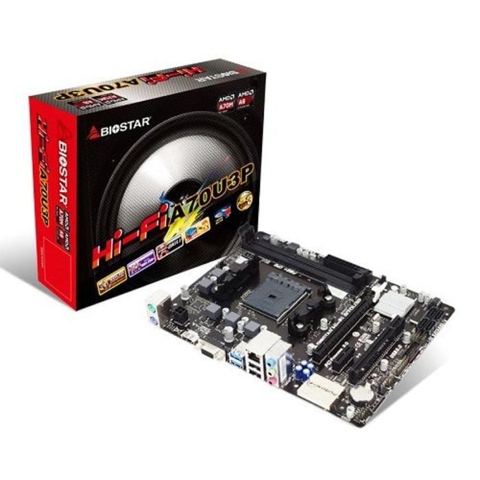 BEST SELLER MOTHERBOARD BIOSTAR A70U3P- HDMI (SOCKET FM2+)