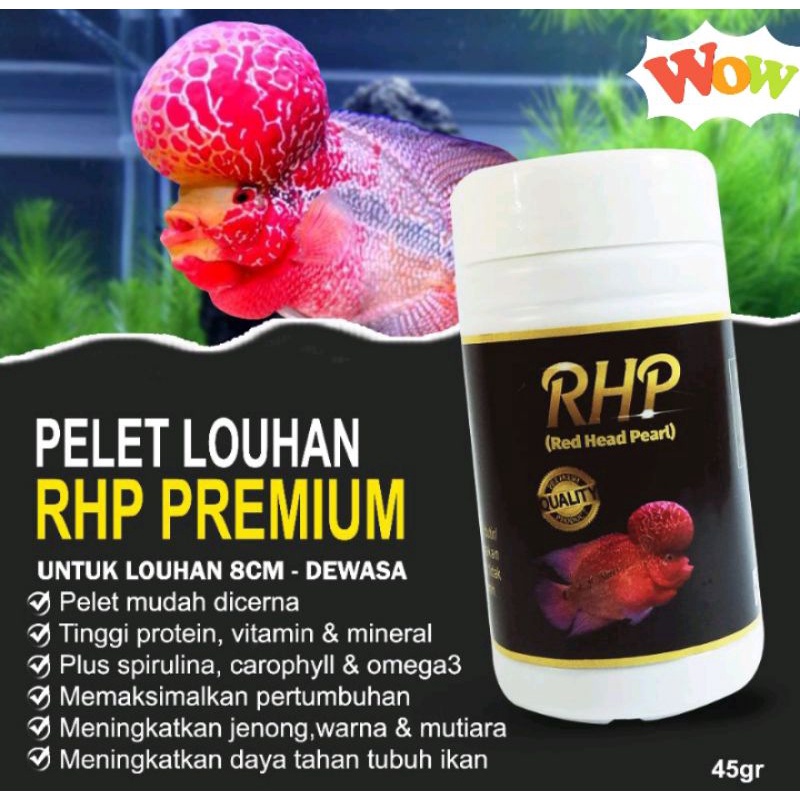 Pelet Ikan Louhan RHP PREMIUM warna jenong mutiara Carophyll