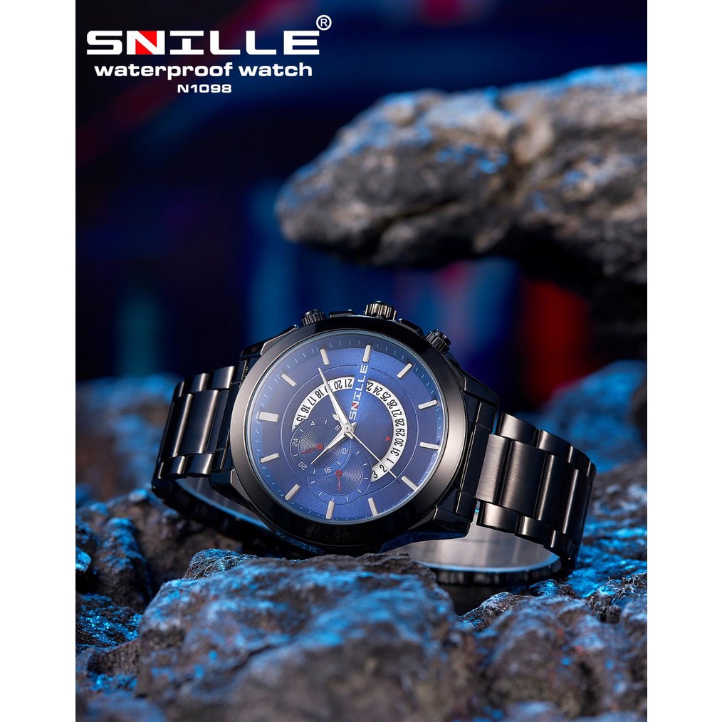 Snille Jam Tangan Rantai Wanita Unisex Original Asli Anti Air Waterproof 1098