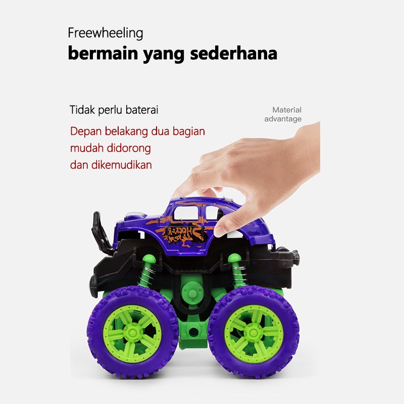 HIPPO LAND MOMMYCARE Monster Zap Mainan Mobil Jip anak Off Road 4 Drive Inertial Bigfoot 360 derajat 203