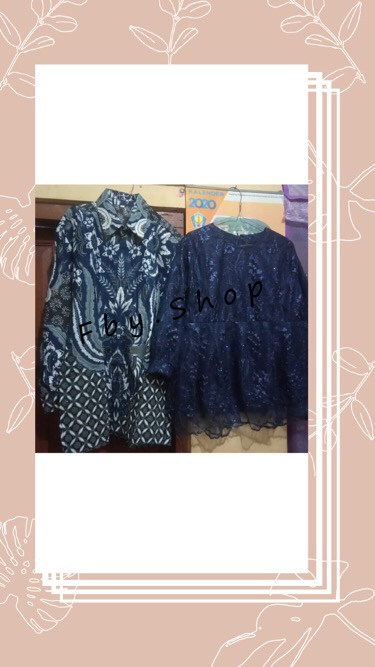 Shopashop Solo Batik Kebaya Couple Adisty Tulle Mutiara