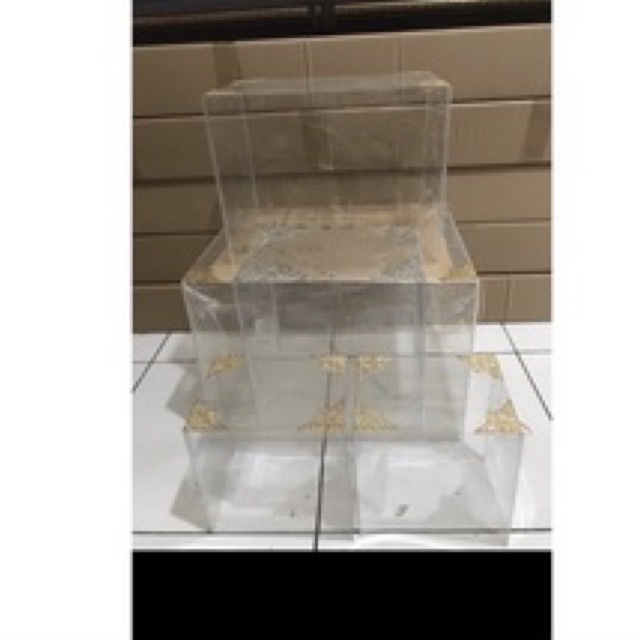 isi 4 mika kotak hantaran seserahan Frame fiber atau kayu