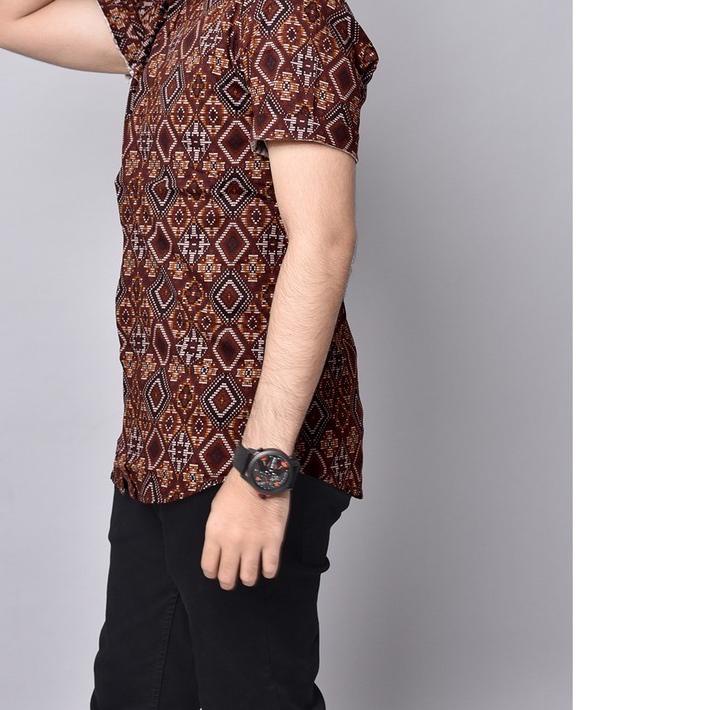 Maciku Store Kemeja Batik Pria songket Lengan Pendek batik pendek batik songket premium